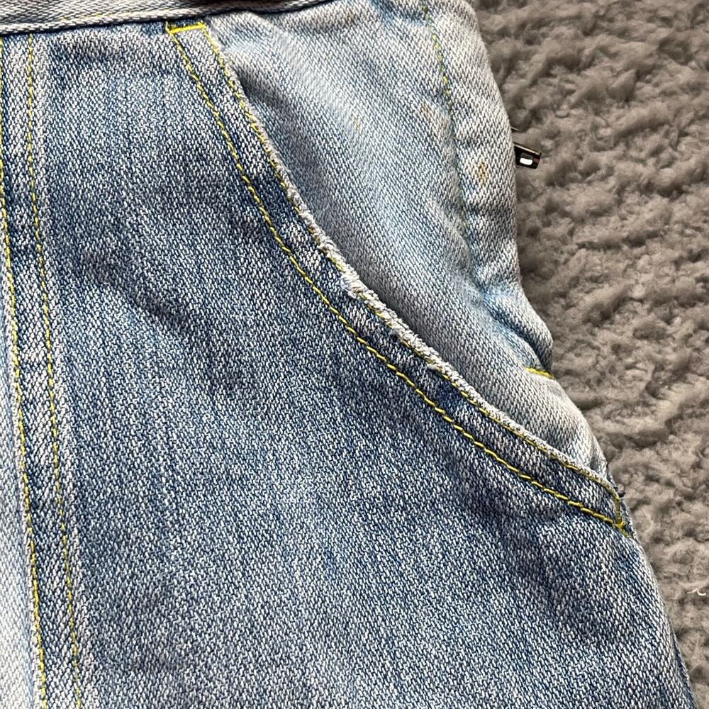 Armani Exchange Denim Skirt Womens Size 0 Blue Colorblock A Line - Picture 8 of 15